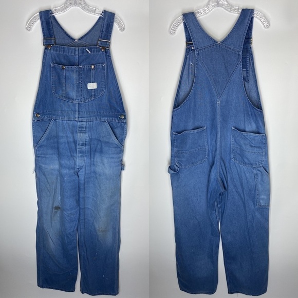 Vintage Sears Tradewear Union Made Overalls 40x32 - Picture 1 of 11